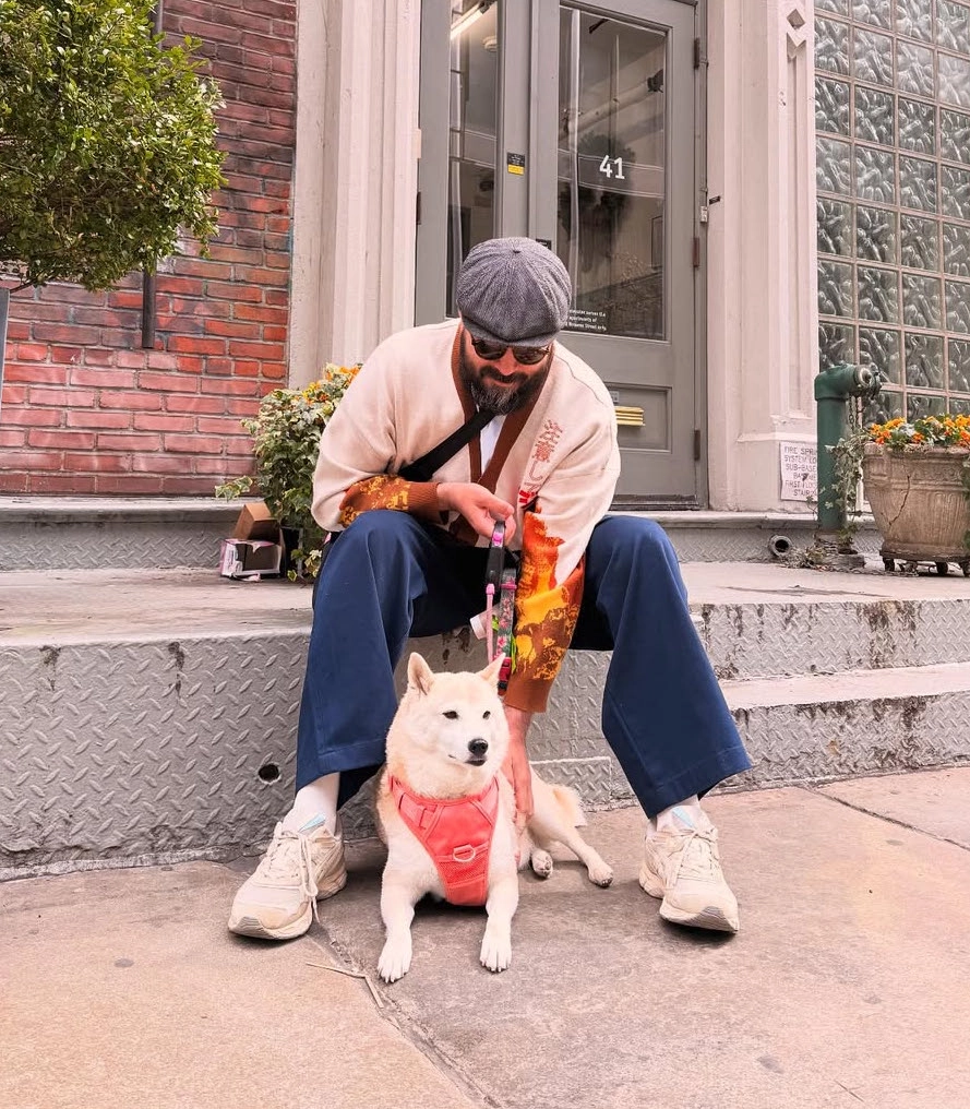 Ignacio with his dog